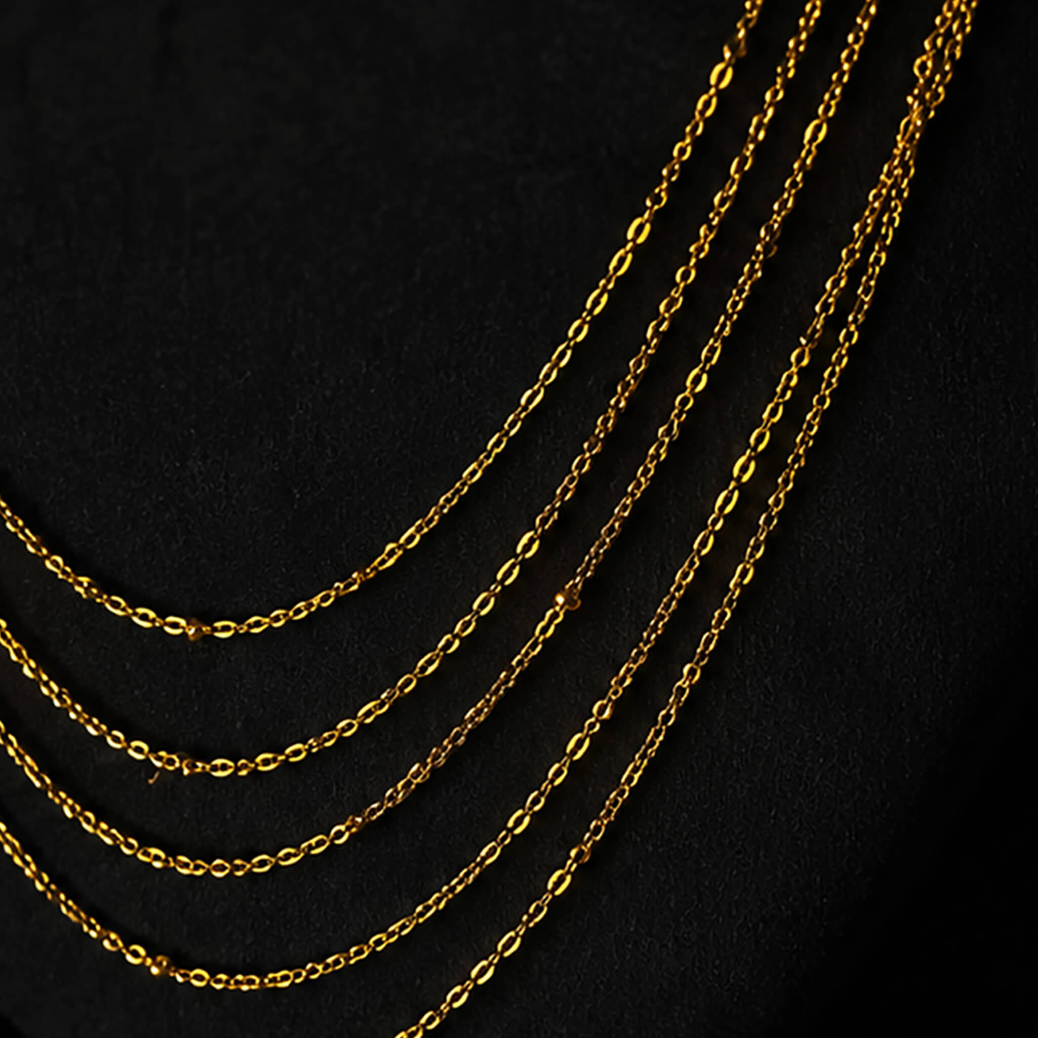 Aurelia Royal Cascade Multi-Layer Long Chain