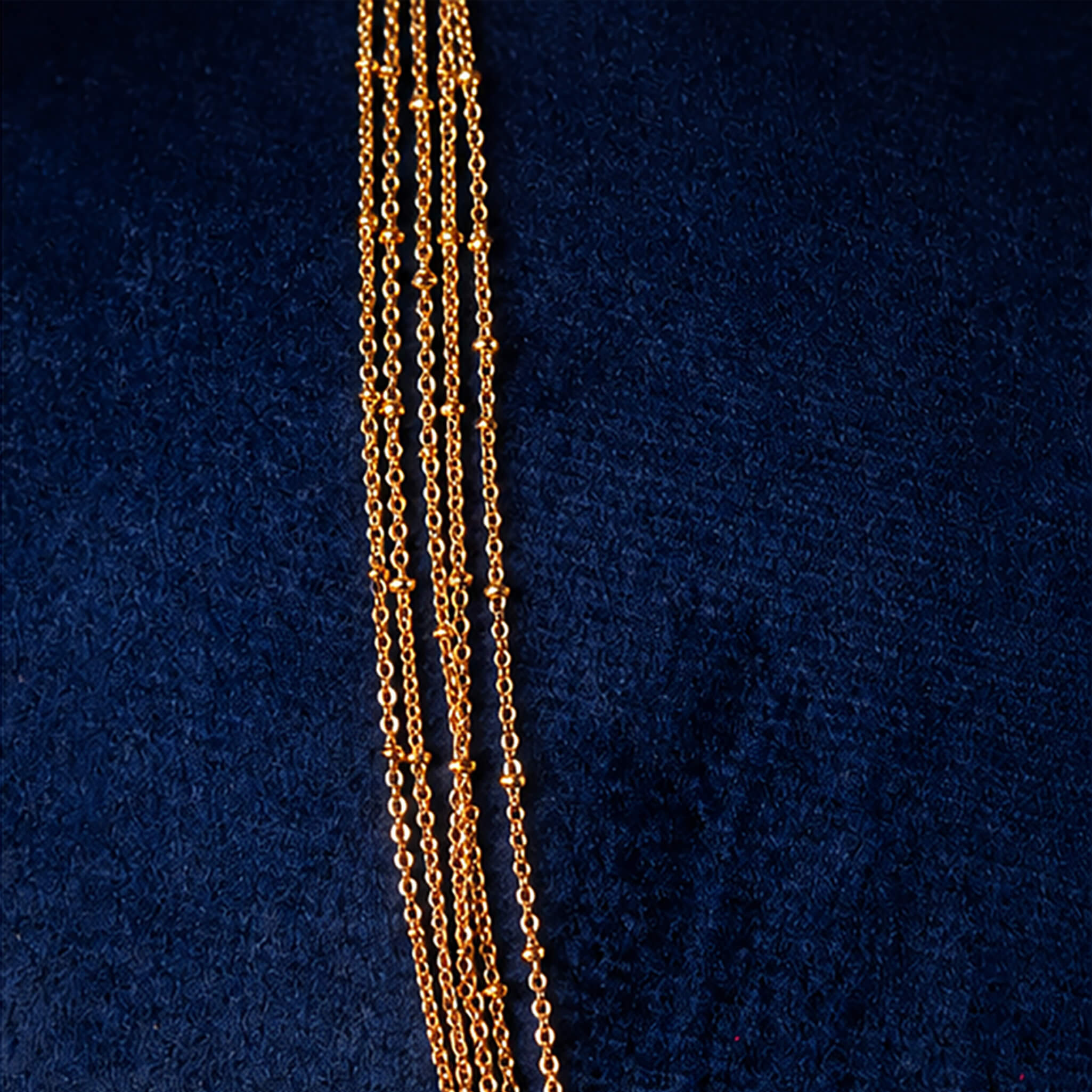 Aurelia Golden Harmony Multi-Strand Long Chain