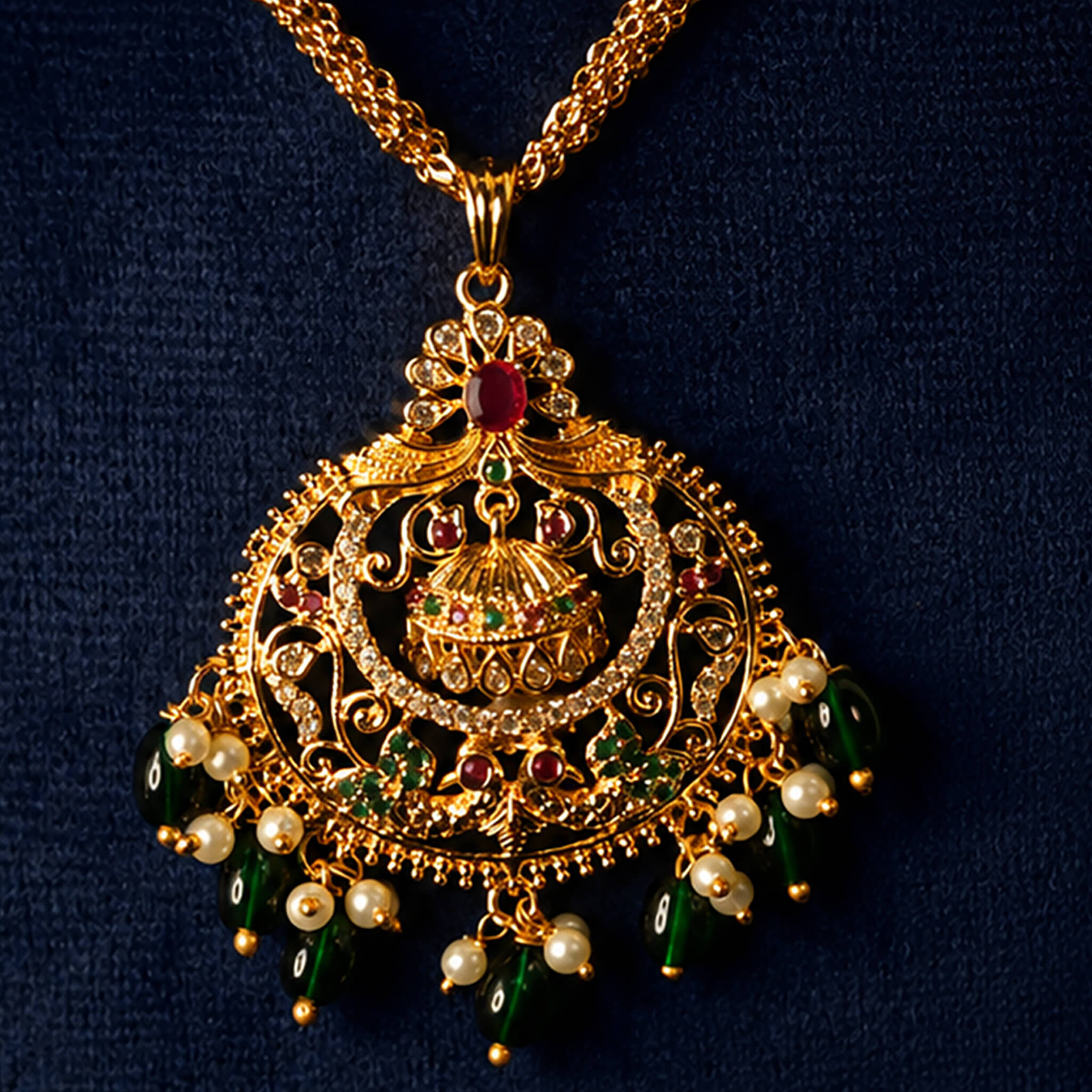 Aurelia Lakshmi Temple Pendant Chain