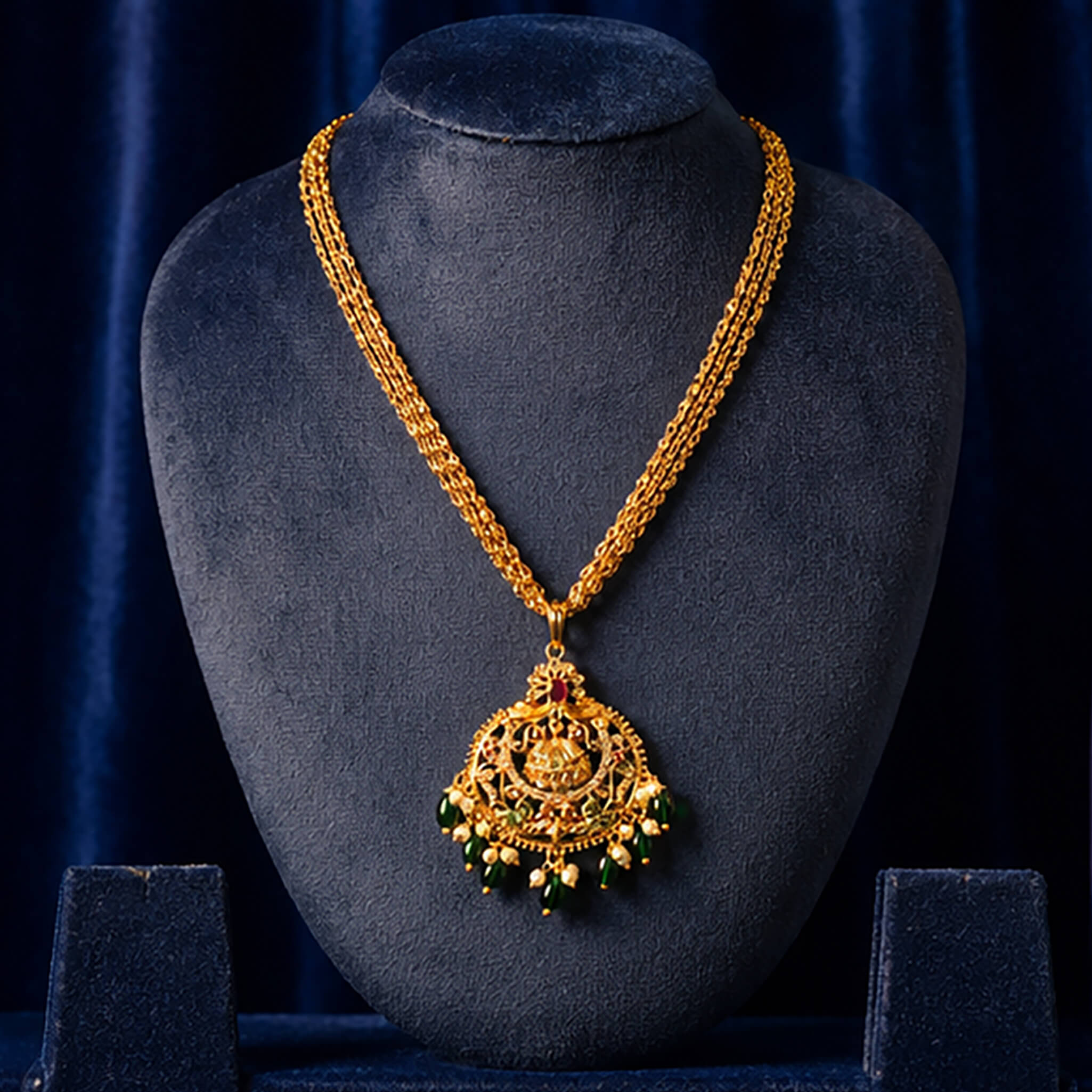 Aurelia Lakshmi Temple Pendant Chain