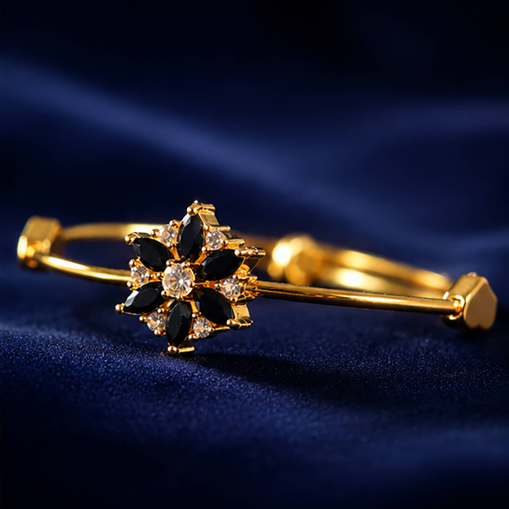 Aurelia Midnight Blossom Bracelet