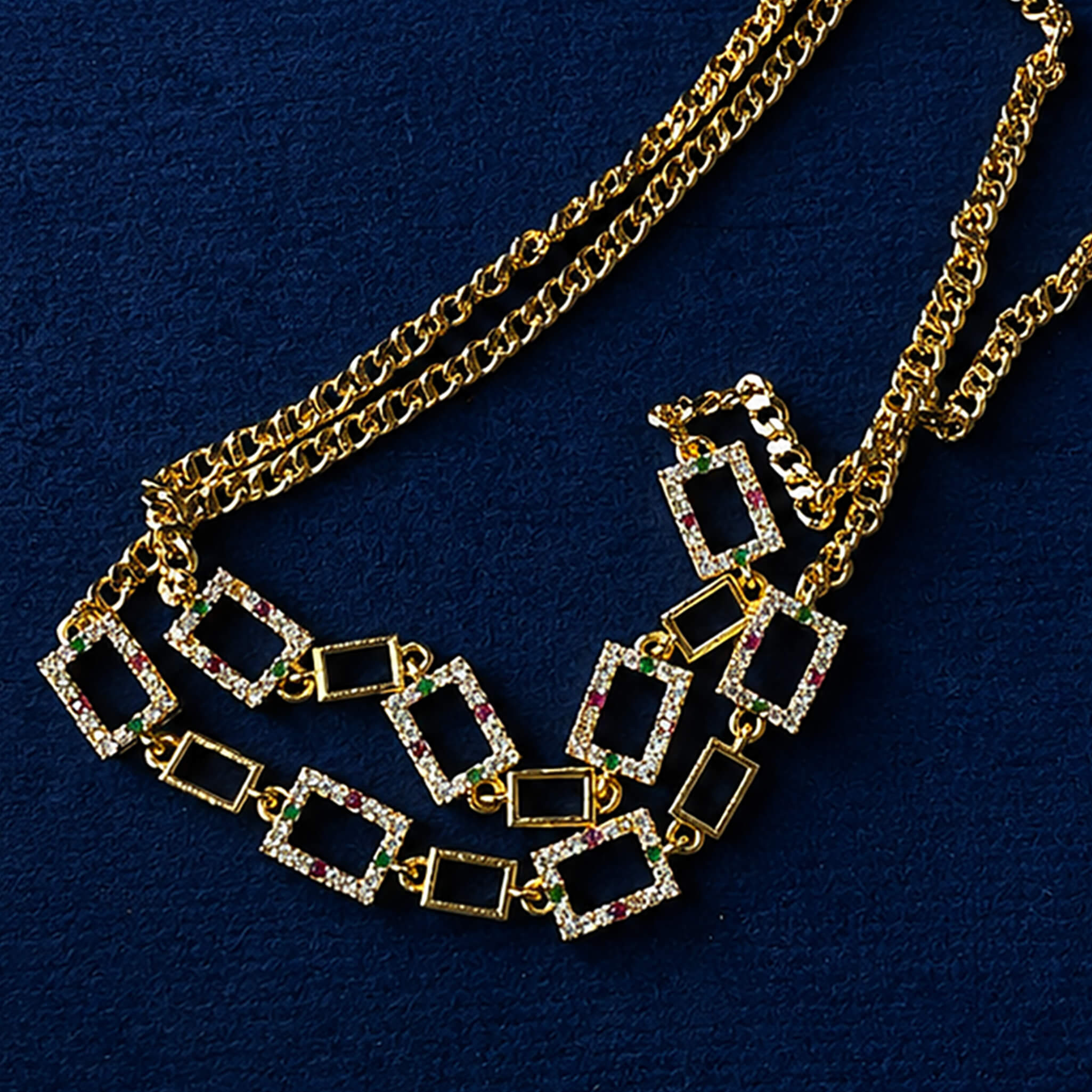 Aurelia Luxe Charm Double-Layer Anklet