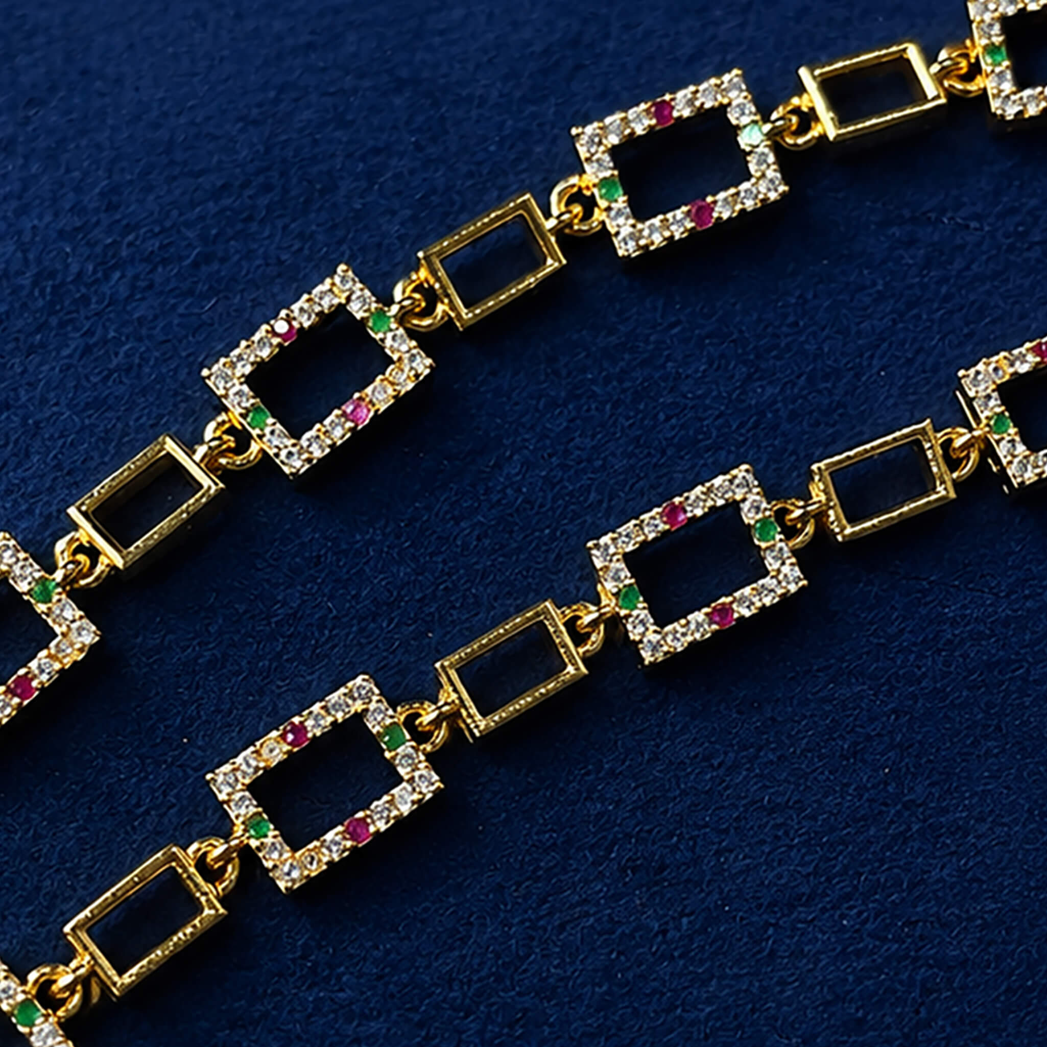 Aurelia Luxe Charm Double-Layer Anklet