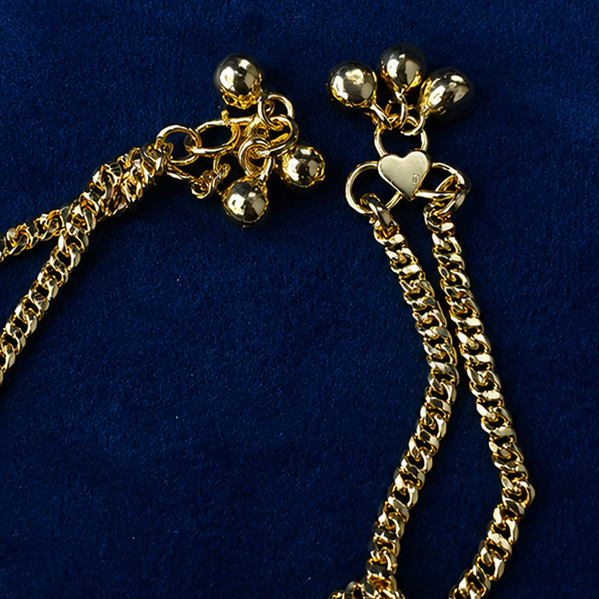 Aurelia Geometric Charm Anklet