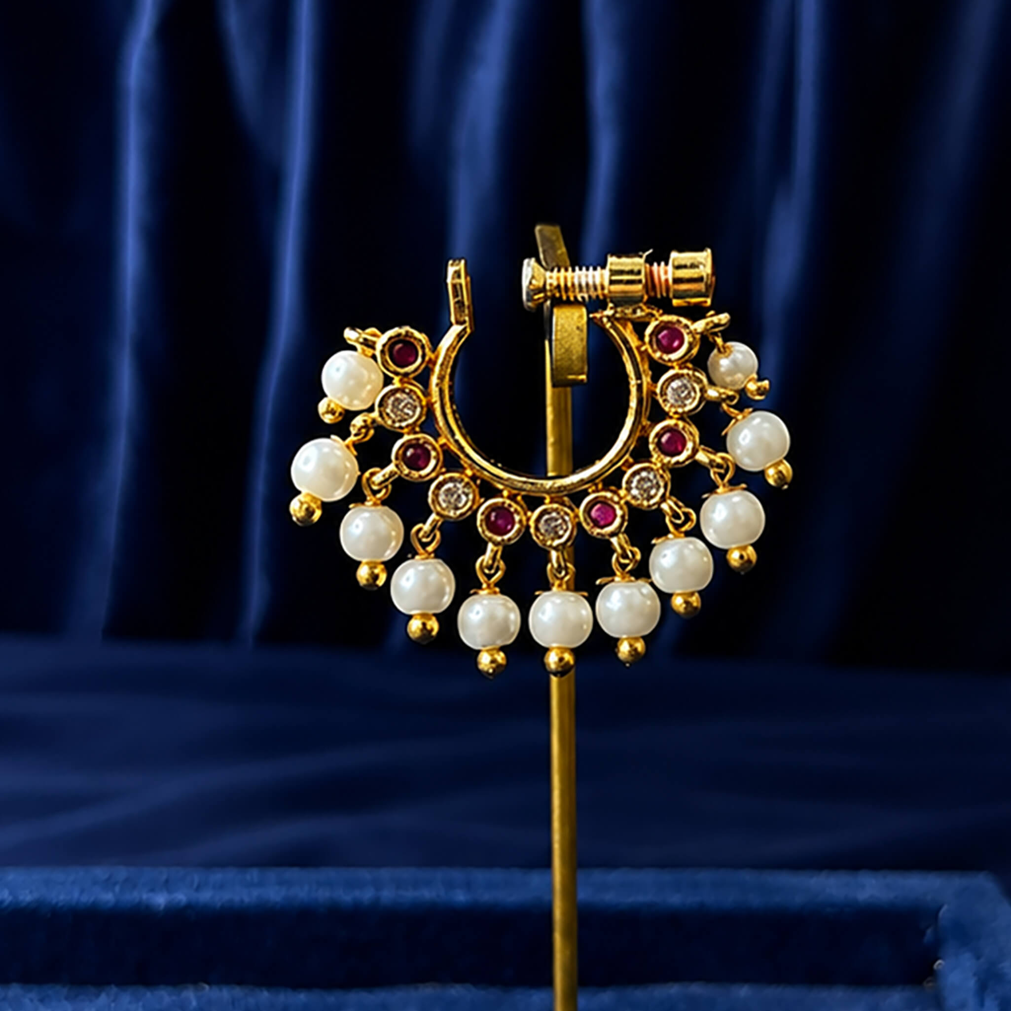Aurelia Pearl Radiance Traditional Nose Ring