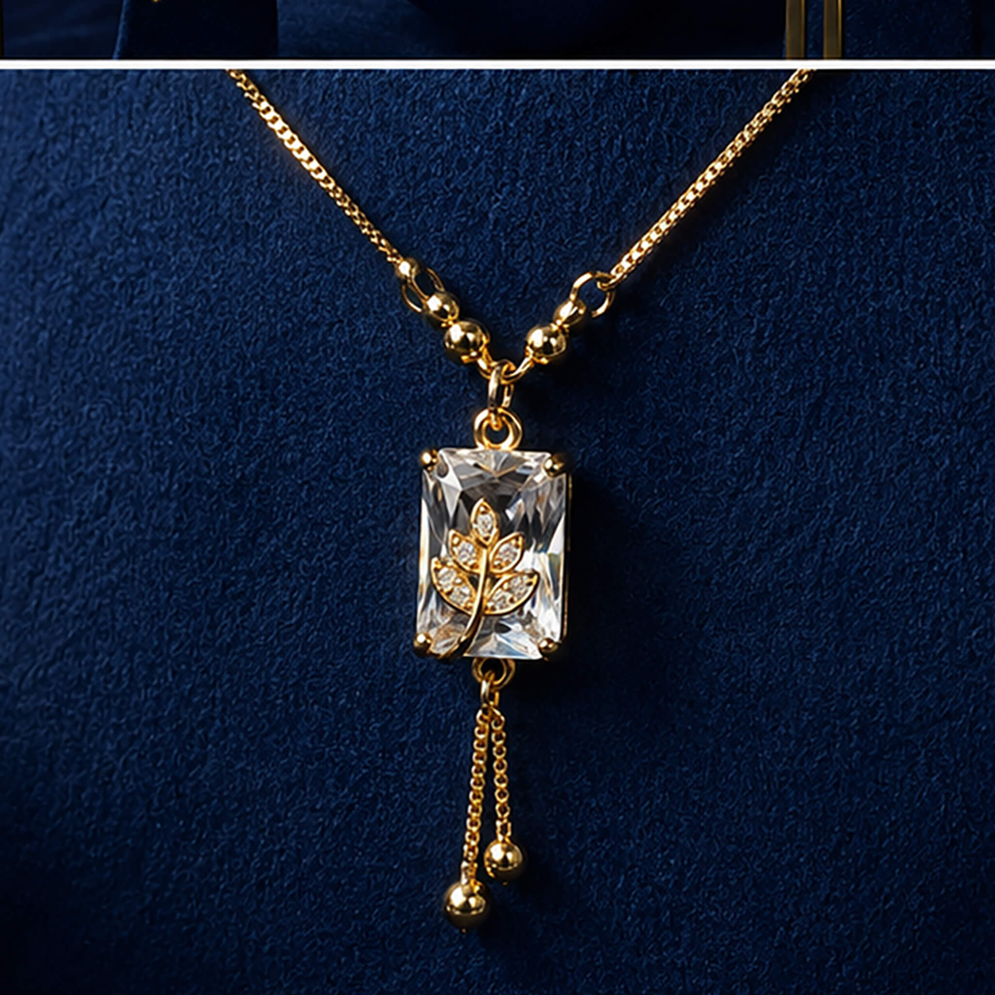 Aurelia Crystal Bloom Pendant Set