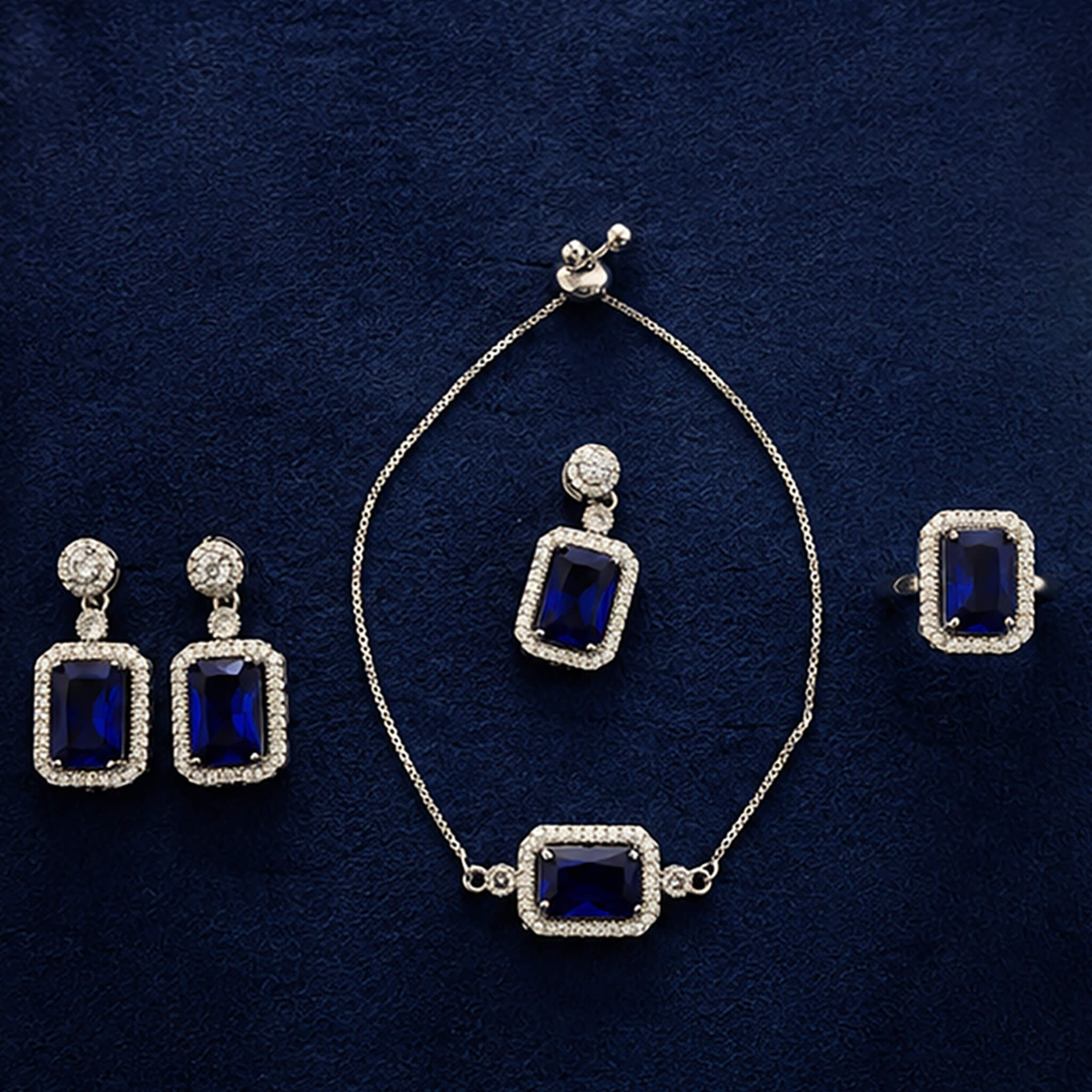Aurelia Royal Sapphire Elegance Jewelry Set