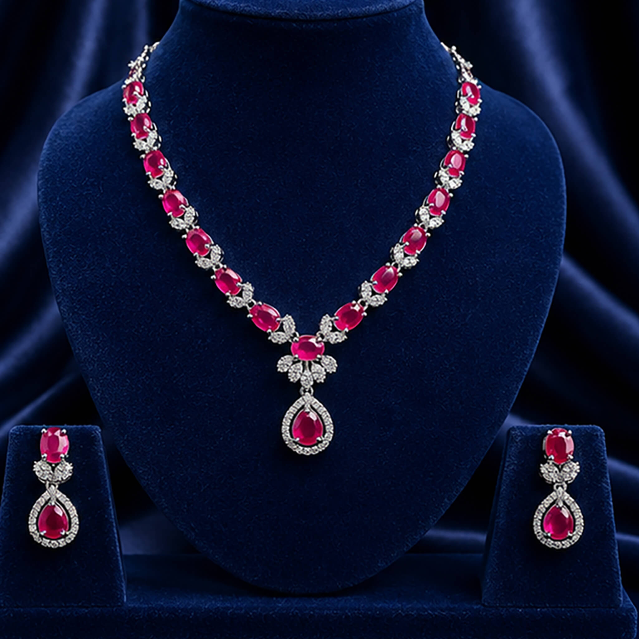 Aurelia Royal Ruby Elegance Jewelry Set