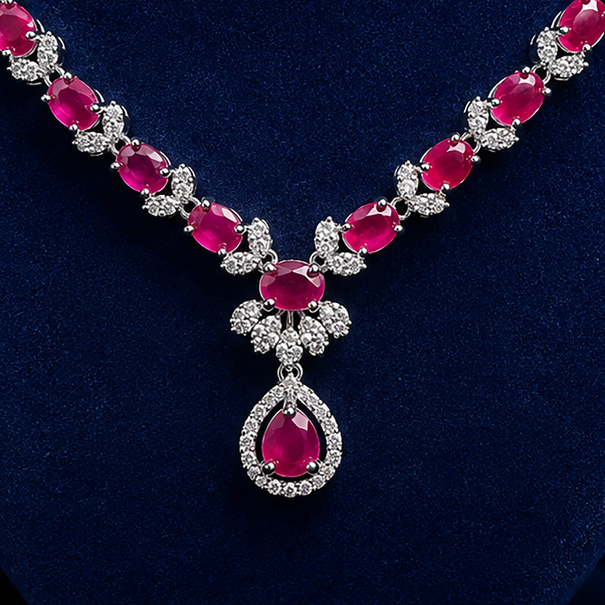 Aurelia Royal Ruby Elegance Jewelry Set