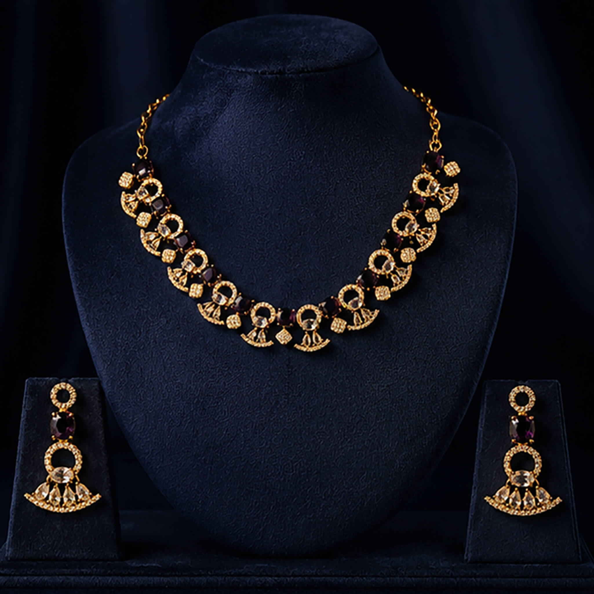 Aurelia Regal Amethyst Grace Necklace Set