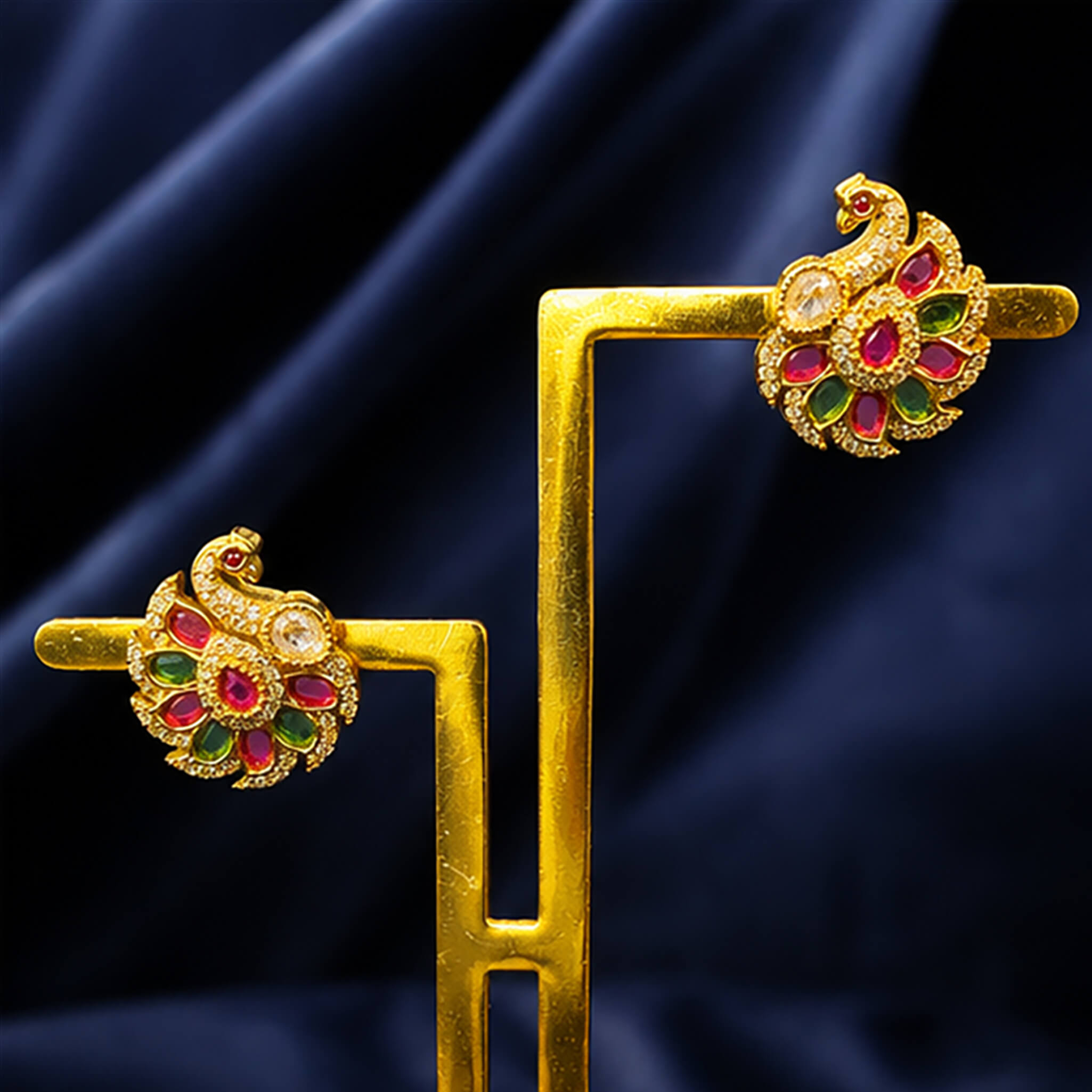 Aurelia Royal Floral Stone Ear Tops