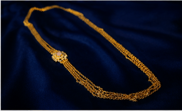 Aurelia Floral Pearl Multi-Layer Long Chain - Aurelia Jewels