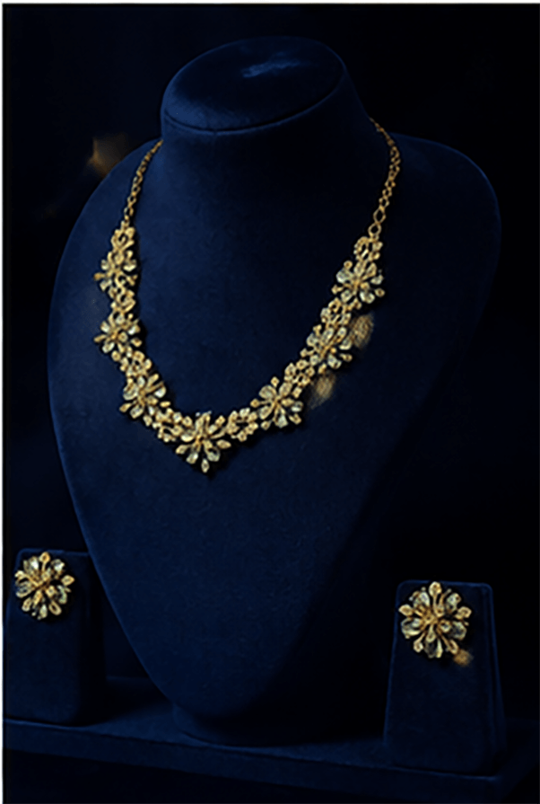 Floral Radiance Necklace Set - Aurelia Jewels – Elegance That Shines